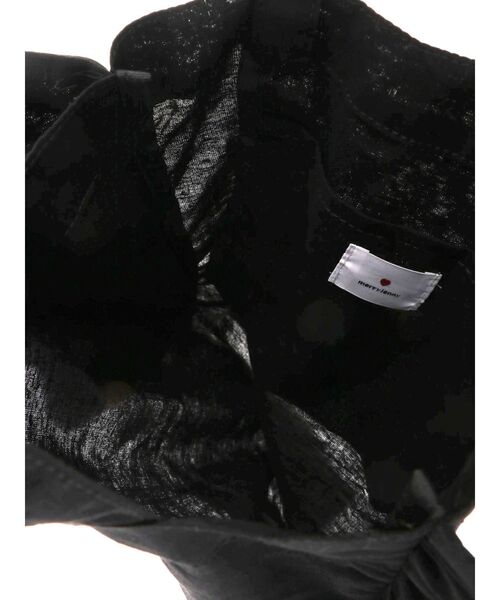 merry jenny（メリージェニー）の「big ruffle tote bag（トートバッグ・レディース・ブラック/オフホワイト・FREE）」の7枚目の写真