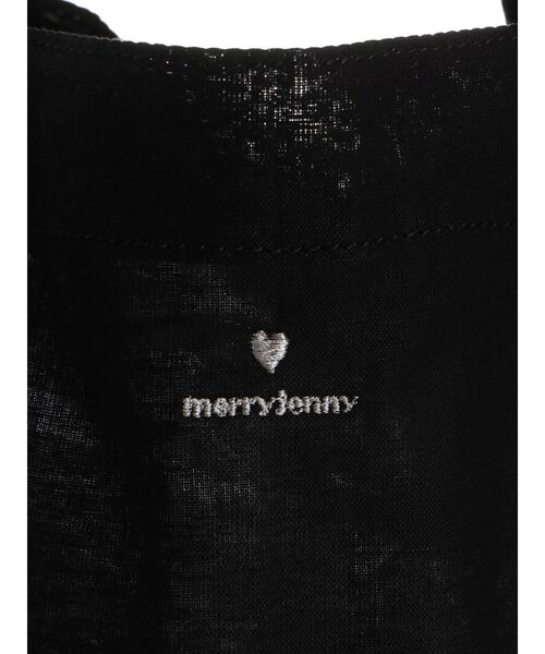 merry jenny（メリージェニー）の「big ruffle tote bag（トートバッグ・レディース・ブラック/オフホワイト・FREE）」の8枚目の写真