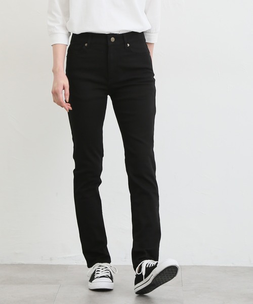 Honeys（ハニーズ）の「スリムデニムスキニー（股下７０ｃｍ）（デニムパンツ・レディース・ワンウォッシュ/ライトインディゴブルー/ブルー/ブラック・S/SS/L/LL/M）」の19枚目の写真