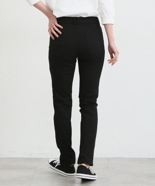 Honeys（ハニーズ）の「スリムデニムスキニー（股下７０ｃｍ）（デニムパンツ・レディース・ワンウォッシュ/ライトインディゴブルー/ブルー/ブラック・S/SS/L/LL/M）」の8枚目の写真