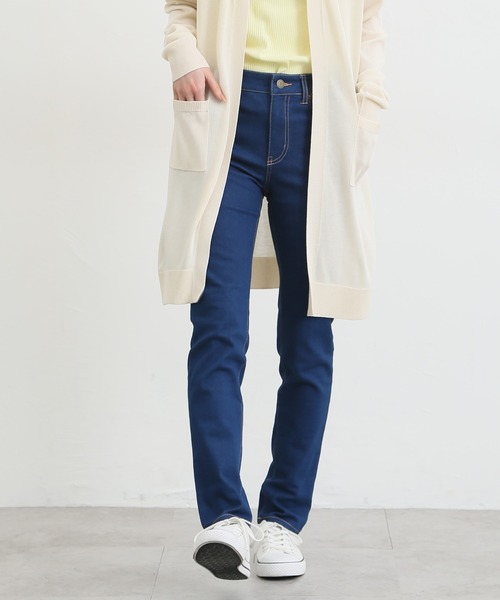 Honeys（ハニーズ）の「スリムデニムスキニー（股下７０ｃｍ）（デニムパンツ・レディース・ワンウォッシュ/ライトインディゴブルー/ブルー/ブラック・S/SS/L/LL/M）」の16枚目の写真