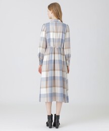 ブルーレーベル チェック エアリーブロード ワンピース 38 BLUE LABEL CRESTBRIDGE（ブルーレーベルクレストブリッジ）の