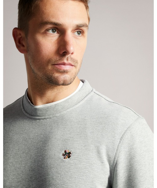 Ted Baker（テッドベーカー）の「HATTON オーガニックコットン スウェットシャツ（スウェット・メンズ・ライトグレー・2/5/3/4）」の3枚目の写真