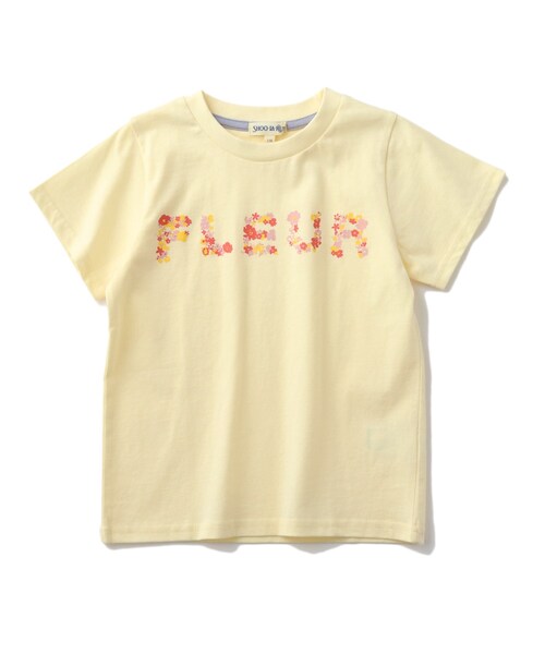 SHOO・LA・RUE（シューラルー）の「◆【110-140cm】GIRLアソートプリントTシャツ（Tシャツ/カットソー・キッズ・アイボリー/ブラック/ライトグリーン/ライトパープル・11/12/13/14）」の2枚目の写真