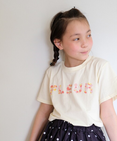 SHOO・LA・RUE（シューラルー）の「◆【110-140cm】GIRLアソートプリントTシャツ（Tシャツ/カットソー・キッズ・アイボリー/ブラック/ライトグリーン/ライトパープル・11/12/13/14）」の15枚目の写真