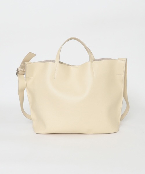 KBF（ケイビーエフ）の「ソフトイージーBAG（トートバッグ・レディース・ブラック/アイボリー・ONE）」の12枚目の写真