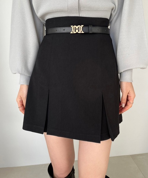 one after another NICE CLAUP(ワンアフターアナザーナイスクラップ)の「オリジナルベルト/ミニスカート 20223SS(スカート・レディース・アイボリー/ブラック/ピンク/ネイビー・FREE)」の3枚目の写真
