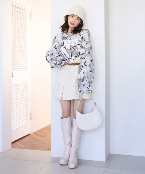 one after another NICE CLAUP(ワンアフターアナザーナイスクラップ)の「オリジナルベルト/ミニスカート 20223SS(スカート・レディース・アイボリー/ブラック/ピンク/ネイビー・FREE)」の22枚目の写真