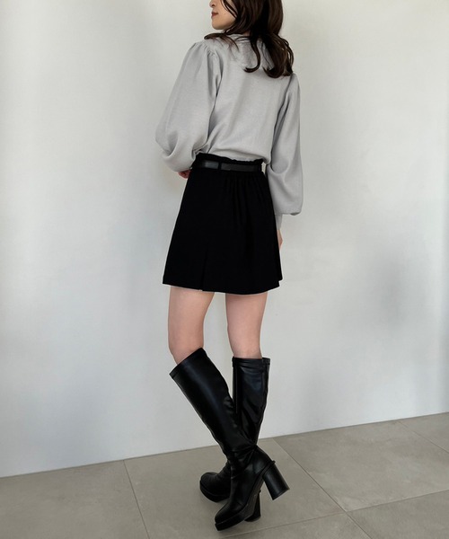 one after another NICE CLAUP(ワンアフターアナザーナイスクラップ)の「オリジナルベルト/ミニスカート 20223SS(スカート・レディース・アイボリー/ブラック/ピンク/ネイビー・FREE)」の12枚目の写真