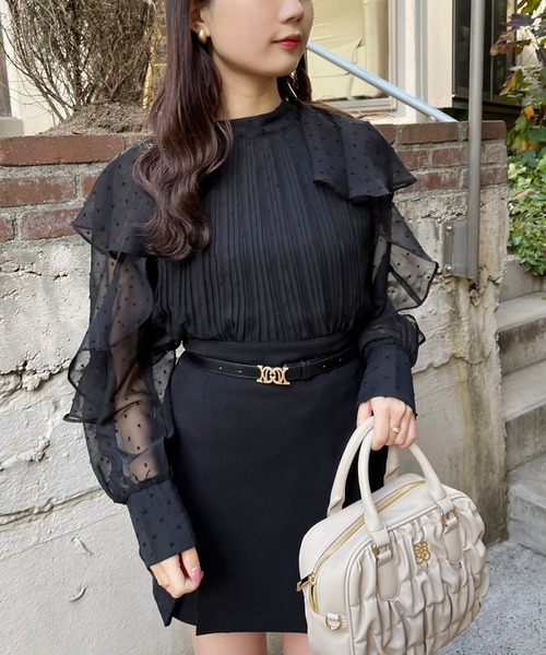 one after another NICE CLAUP(ワンアフターアナザーナイスクラップ)の「オリジナルベルト/ミニスカート 20223SS(スカート・レディース・アイボリー/ブラック/ピンク/ネイビー・FREE)」の17枚目の写真