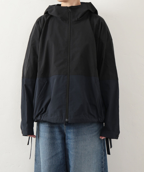 JOURNAL STANDARD LUXE（ジャーナルスタンダード　ラックス）の「メモリータフタ フードブルゾン（ブルゾン・レディース・ブラック/カーキ・SMALL/MEDIUM）」の13枚目の写真