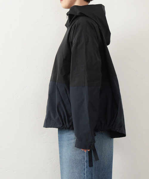 JOURNAL STANDARD LUXE（ジャーナルスタンダード　ラックス）の「メモリータフタ フードブルゾン（ブルゾン・レディース・ブラック/カーキ・SMALL/MEDIUM）」の14枚目の写真