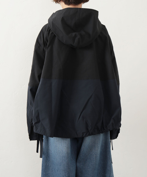 JOURNAL STANDARD LUXE（ジャーナルスタンダード　ラックス）の「メモリータフタ フードブルゾン（ブルゾン・レディース・ブラック/カーキ・SMALL/MEDIUM）」の15枚目の写真