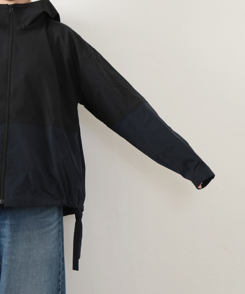 JOURNAL STANDARD LUXE（ジャーナルスタンダード　ラックス）の「メモリータフタ フードブルゾン（ブルゾン・レディース・ブラック/カーキ・SMALL/MEDIUM）」の18枚目の写真