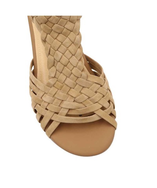 MODE KAORI(モードカオリ)の「【本革】メッシュウェッジサンダル/21473(サンダル・レディース・グレイッシュベージュ/プラチナム/ブラウン/ブラック・22.5cm/23cm/23.5cm/24cm/24.5cm/25cm/25.5cm)」の5枚目の写真