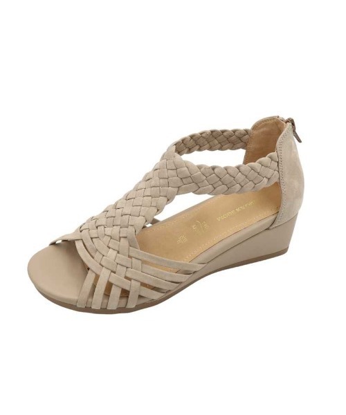 MODE KAORI(モードカオリ)の「【本革】メッシュウェッジサンダル/21473(サンダル・レディース・グレイッシュベージュ/プラチナム/ブラウン/ブラック・22.5cm/23cm/23.5cm/24cm/24.5cm/25cm/25.5cm)」の19枚目の写真