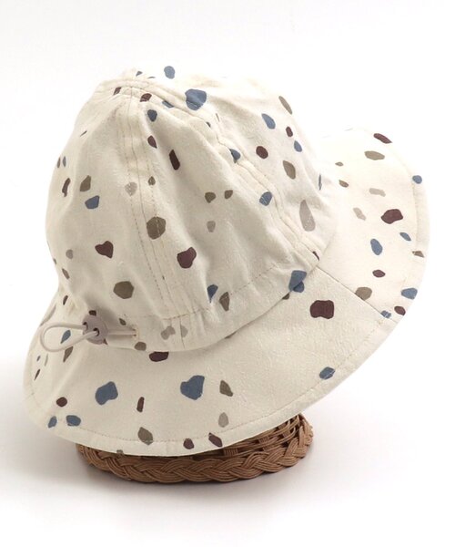 apres les cours（アプレレクール）の「3柄まんまるアウトドアハット_UVカット（ハット・キッズ・ミント/ベージュ/アイボリー・50/48/54）」の4枚目の写真