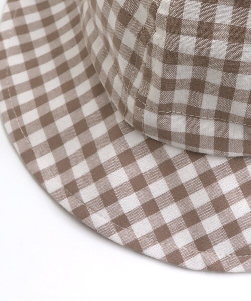 apres les cours（アプレレクール）の「3柄まんまるアウトドアハット_UVカット（ハット・キッズ・ミント/ベージュ/アイボリー・50/48/54）」の7枚目の写真