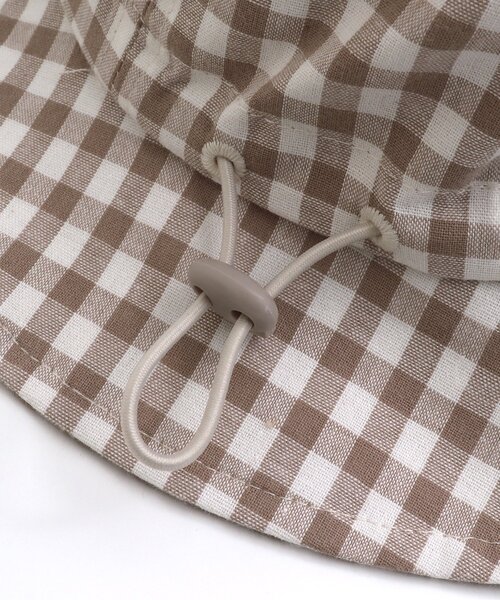 apres les cours（アプレレクール）の「3柄まんまるアウトドアハット_UVカット（ハット・キッズ・ミント/ベージュ/アイボリー・50/48/54）」の8枚目の写真