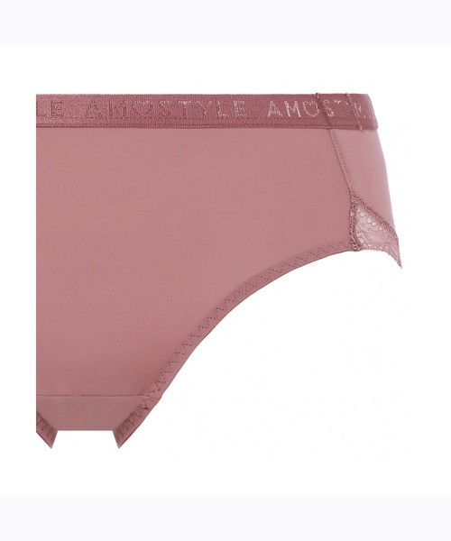 AMOSTYLE BY Triumph（アモスタイルバイトリンプ）の「ボーイズレングス シグネチャースムース AMST1420 PT JX（ショーツ・レディース・グリーン/ピンク・L/M）」の4枚目の写真