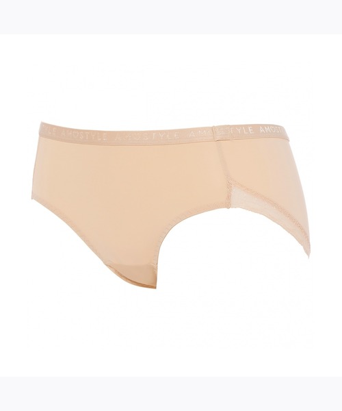 AMOSTYLE BY Triumph（アモスタイルバイトリンプ）の「ボーイズレングス シグネチャースムース AMST1420 PT JX（ショーツ・レディース・グリーン/ピンク・L/M）」の6枚目の写真