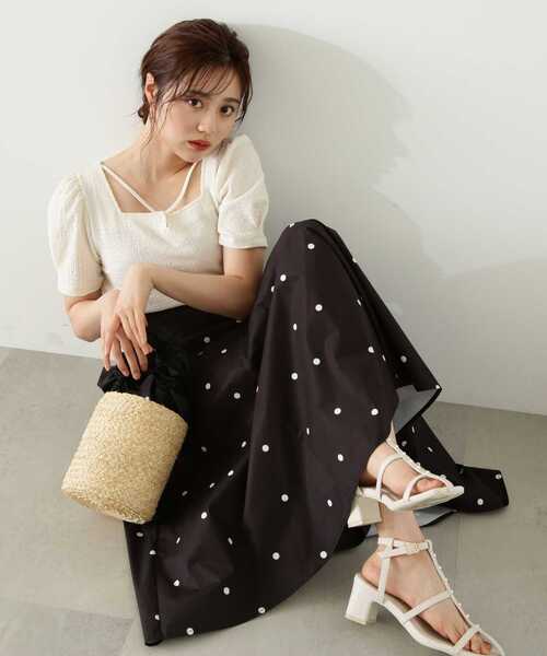 PROPORTION BODY DRESSING（プロポーションボディドレッシング）の「タフタスカート / 1213120407（スカート・レディース・ブラック/ホワイト系その他/ブルー・SMALL/MEDIUM）」の5枚目の写真