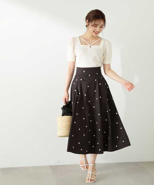 PROPORTION BODY DRESSING（プロポーションボディドレッシング）の「タフタスカート / 1213120407（スカート・レディース・ブラック/ホワイト系その他/ブルー・SMALL/MEDIUM）」の19枚目の写真