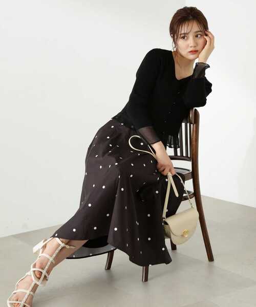 PROPORTION BODY DRESSING（プロポーションボディドレッシング）の「タフタスカート / 1213120407（スカート・レディース・ブラック/ホワイト系その他/ブルー・SMALL/MEDIUM）」の10枚目の写真