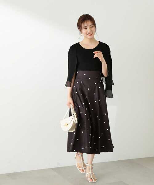 PROPORTION BODY DRESSING（プロポーションボディドレッシング）の「タフタスカート / 1213120407（スカート・レディース・ブラック/ホワイト系その他/ブルー・SMALL/MEDIUM）」の11枚目の写真