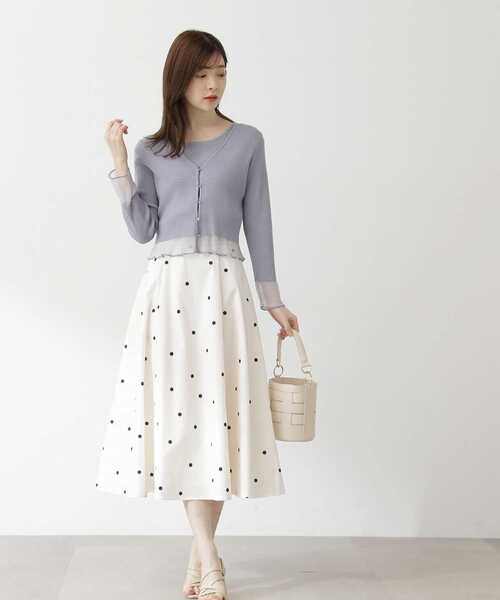 PROPORTION BODY DRESSING（プロポーションボディドレッシング）の「タフタスカート / 1213120407（スカート・レディース・ブラック/ホワイト系その他/ブルー・SMALL/MEDIUM）」の22枚目の写真