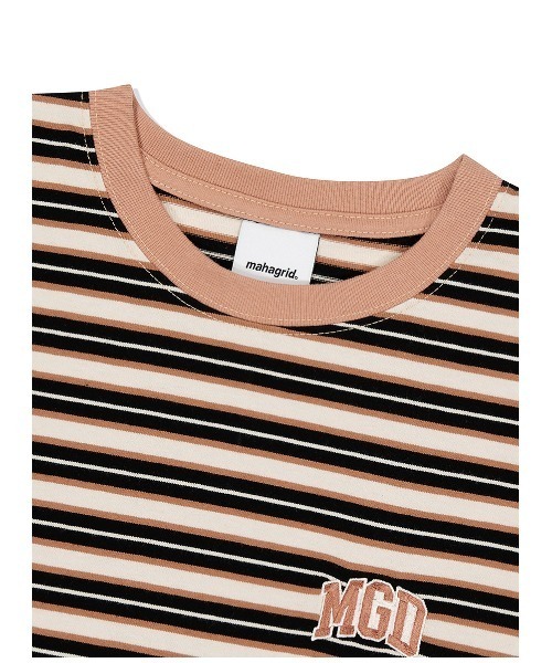 MAHAGRID(マハグリッド)の「『mahagrid/マハグリッド』MGD STRIPED TEE/ボーダー 半袖 カットソー(Tシャツ/カットソー・メンズ・ブルー/グリーン/ブラック・L/M)」の8枚目の写真