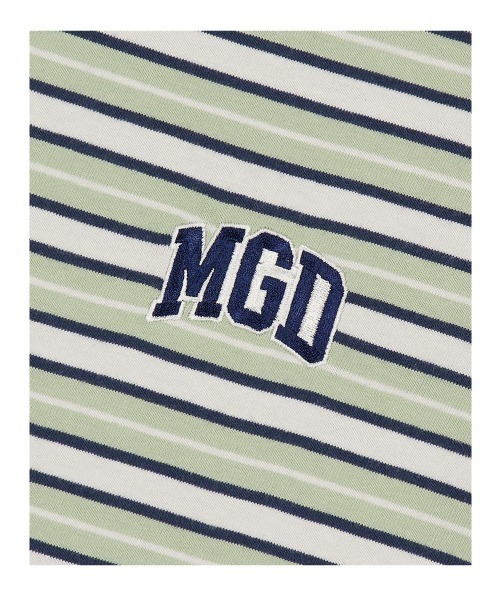 MAHAGRID(マハグリッド)の「『mahagrid/マハグリッド』MGD STRIPED TEE/ボーダー 半袖 カットソー(Tシャツ/カットソー・メンズ・ブルー/グリーン/ブラック・L/M)」の11枚目の写真