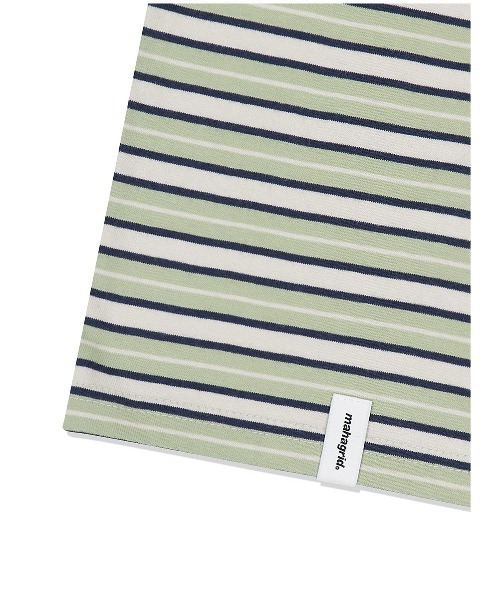 MAHAGRID(マハグリッド)の「『mahagrid/マハグリッド』MGD STRIPED TEE/ボーダー 半袖 カットソー(Tシャツ/カットソー・メンズ・ブルー/グリーン/ブラック・L/M)」の13枚目の写真