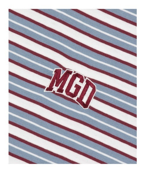 MAHAGRID(マハグリッド)の「『mahagrid/マハグリッド』MGD STRIPED TEE/ボーダー 半袖 カットソー(Tシャツ/カットソー・メンズ・ブルー/グリーン/ブラック・L/M)」の7枚目の写真