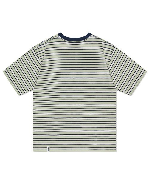 MAHAGRID(マハグリッド)の「『mahagrid/マハグリッド』MGD STRIPED TEE/ボーダー 半袖 カットソー(Tシャツ/カットソー・メンズ・ブルー/グリーン/ブラック・L/M)」の6枚目の写真