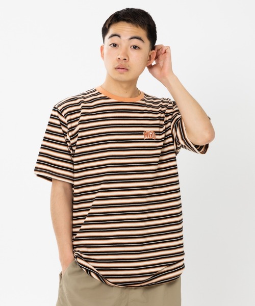 MAHAGRID(マハグリッド)の「『mahagrid/マハグリッド』MGD STRIPED TEE/ボーダー 半袖 カットソー(Tシャツ/カットソー・メンズ・ブルー/グリーン/ブラック・L/M)」の21枚目の写真