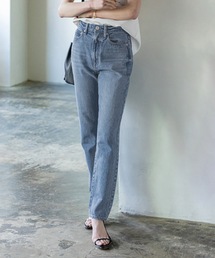 NOBLE　スージングデニムフォルムタックパンツ ce016-99110-01b.jpg