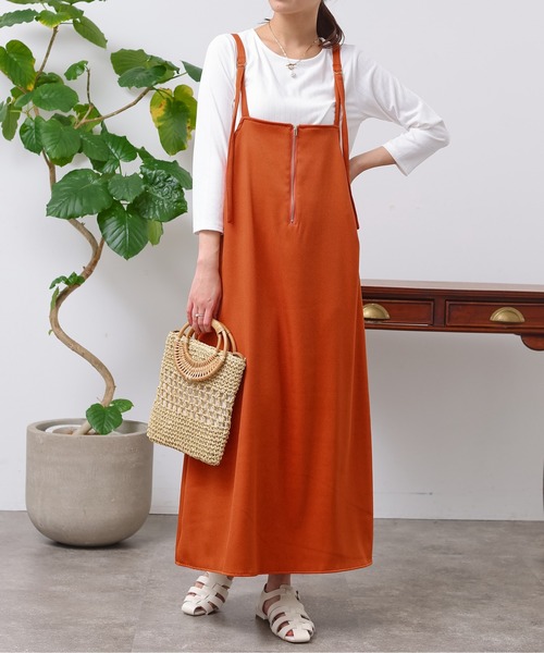 JACQUEMUS オレンジ キャミワンピース セール】ビティスレース キャミソールワンピース（ワンピース