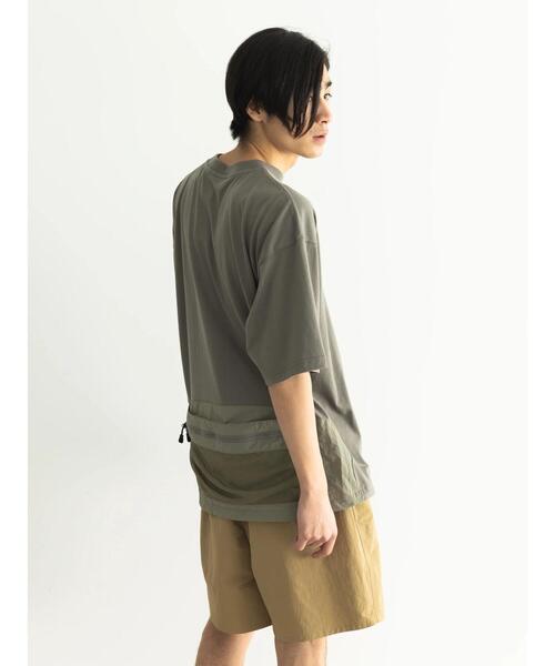 CRAFT STANDARD BOUTIQUE(クラフトスタンダードブティック)の「ナイロン切り替え5/STEE-A(Tシャツ/カットソー・メンズ・オフホワイト/ブラック/オリーブ・M/L/LL)」の5枚目の写真