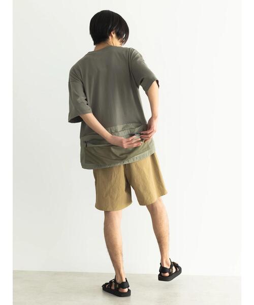 CRAFT STANDARD BOUTIQUE(クラフトスタンダードブティック)の「ナイロン切り替え5/STEE-A(Tシャツ/カットソー・メンズ・オフホワイト/ブラック/オリーブ・M/L/LL)」の9枚目の写真