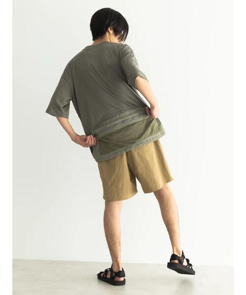 CRAFT STANDARD BOUTIQUE(クラフトスタンダードブティック)の「ナイロン切り替え5/STEE-A(Tシャツ/カットソー・メンズ・オフホワイト/ブラック/オリーブ・M/L/LL)」の10枚目の写真