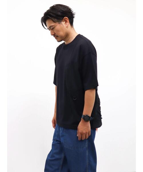 CRAFT STANDARD BOUTIQUE(クラフトスタンダードブティック)の「ナイロン切り替え5/STEE-A(Tシャツ/カットソー・メンズ・オフホワイト/ブラック/オリーブ・M/L/LL)」の14枚目の写真