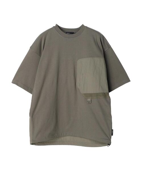 CRAFT STANDARD BOUTIQUE(クラフトスタンダードブティック)の「ナイロン切り替え5/STEE-A(Tシャツ/カットソー・メンズ・オフホワイト/ブラック/オリーブ・M/L/LL)」の21枚目の写真