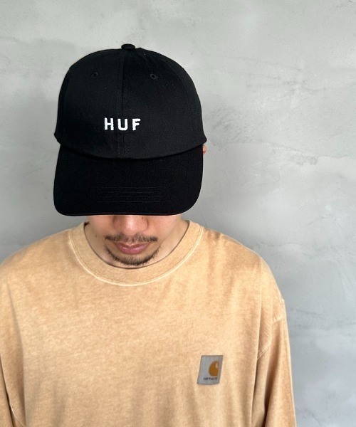 HUF（ハフ）の「[HUF/ハフ] ブランドロゴ刺繍 6パネルキャップ（キャップ・レディース・ブラック/クリーム・ONE SIZE）」の7枚目の写真