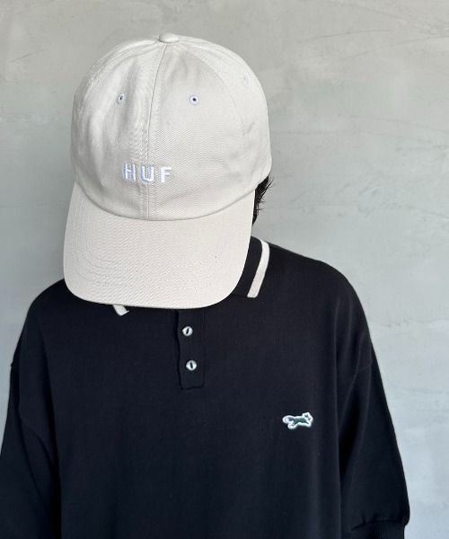 HUF（ハフ）の「[HUF/ハフ] ブランドロゴ刺繍 6パネルキャップ（キャップ・レディース・ブラック/クリーム・ONE SIZE）」の13枚目の写真
