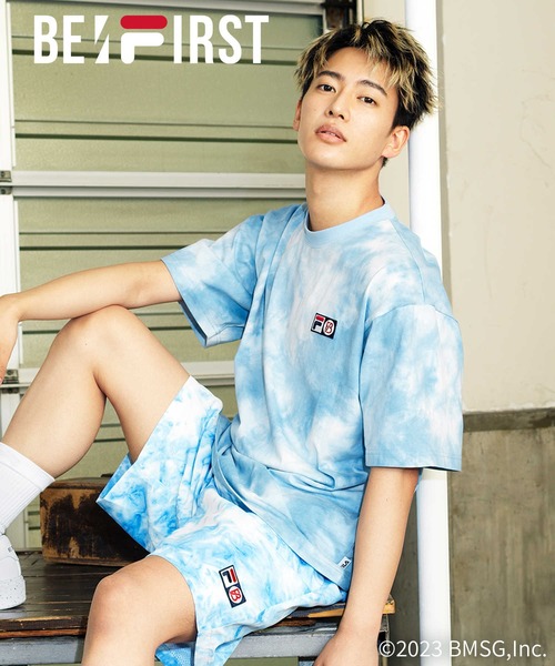 FILA(フィラ)の「【FILA】BFタイダイプリントTシャツ(Tシャツ/カットソー・レディース・パープル/ピンク/ブルー・L/M)」の2枚目の写真