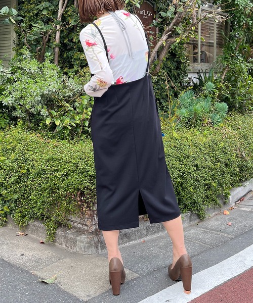 mi via loca(ミヴィアロカ)の「ストレッチキャミワンピース(ワンピース・レディース・ブラック/ライトグリーン/ブラウン・FREE)」の8枚目の写真