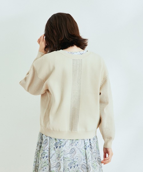 Jayro(ジャイロ)の「超軽量メッシュ切替2WAYカーディガン(カーディガン/ボレロ・レディース・ブラック/パープル/グリーン/キナリ・FREE)」の12枚目の写真
