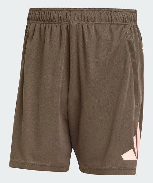adidas(アディダス)の「トレイン エッセンシャルズ ロゴ トレーニングショーツ / ハーフパンツ / アディダス adidas(その他パンツ・メンズ・グリーン/ブラック/オリーブ・L(7inch)/M(7inch)/XL(7inch)/2XL(7inch)/3XL(7inch)/S(7inch)/XS(7inch))」の2枚目の写真