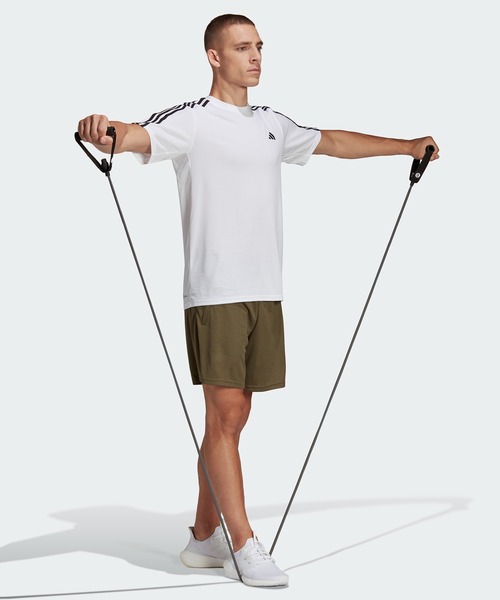 adidas(アディダス)の「トレイン エッセンシャルズ ロゴ トレーニングショーツ / ハーフパンツ / アディダス adidas(その他パンツ・メンズ・グリーン/ブラック/オリーブ・L(7inch)/M(7inch)/XL(7inch)/2XL(7inch)/3XL(7inch)/S(7inch)/XS(7inch))」の8枚目の写真